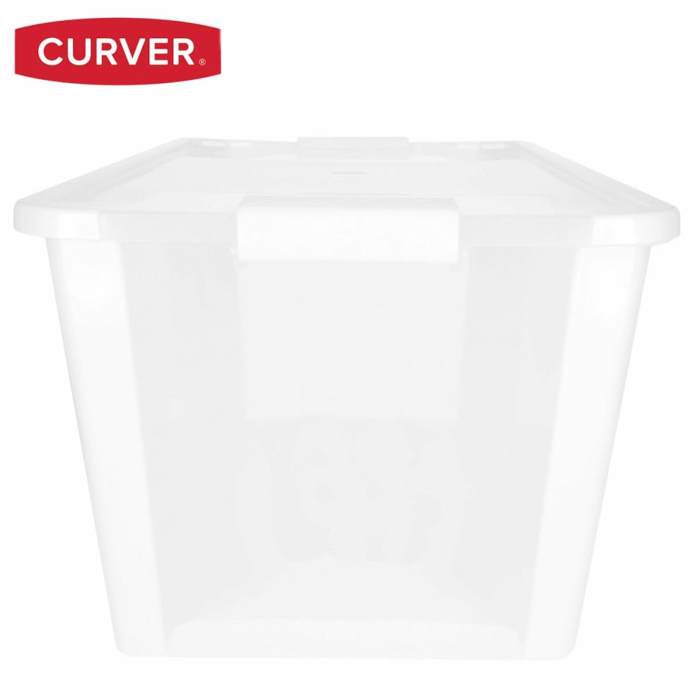 Boîte de rangement avec couvercle Curver Blanc Plastique 40 L 55 x 28 x 35 cm (5 Unités)