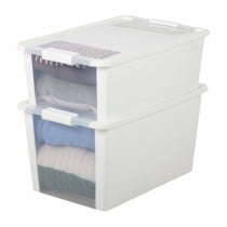 Aufbewahrungsbox mit Deckel Curver Weiß Kunststoff 40 L 55 x 28 x 35 cm (5 Stück)