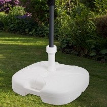 Base for beach umbrella Aktive White Ø 32 mm Ø 20 mm 45 x 29 x 45 cm (5 Units)