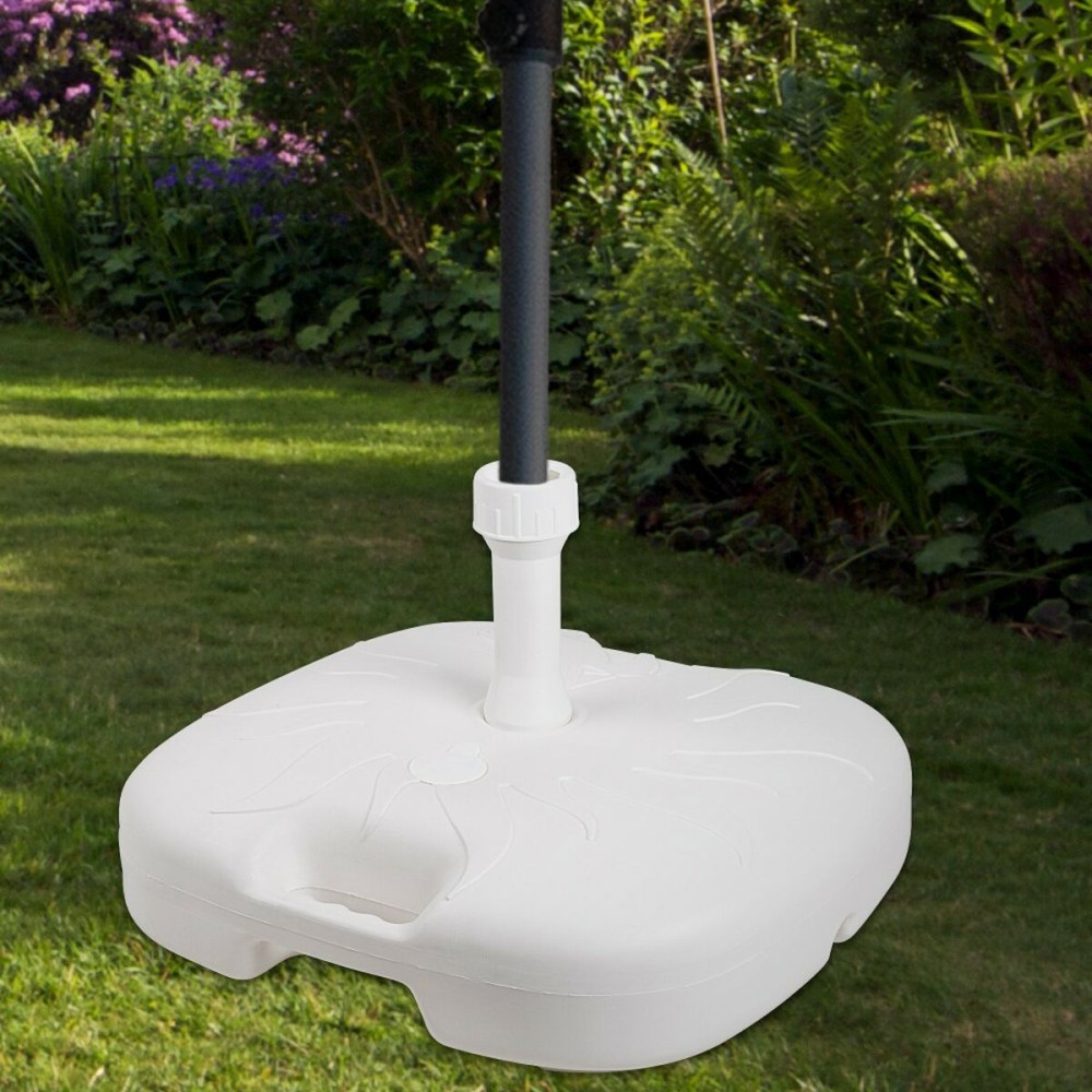 Base for beach umbrella Aktive White Ø 32 mm Ø 20 mm 45 x 29 x 45 cm (5 Units)