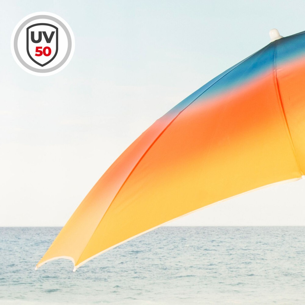 Parasol de plage Aktive Multicouleur 200 x 200 x 200 cm (6 Unités)