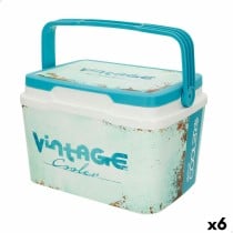 Portable Rigid Cooler Aktive 5 L 28 x 19 x 21 cm Blue (6 Units)