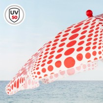 Beach parasol Aktive Red 200 x 205 x 200 cm (6 Units)