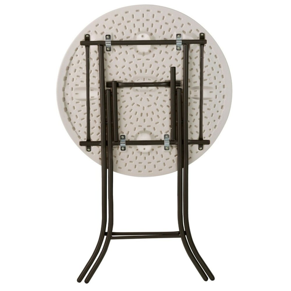 Beistelltisch Lifetime Creme 84 x 110 x 84 cm Stahl Kunststoff