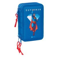 Fourre-tout Superman Bleu 12,5 x 19,5 x 5,5 cm 37 Pièces