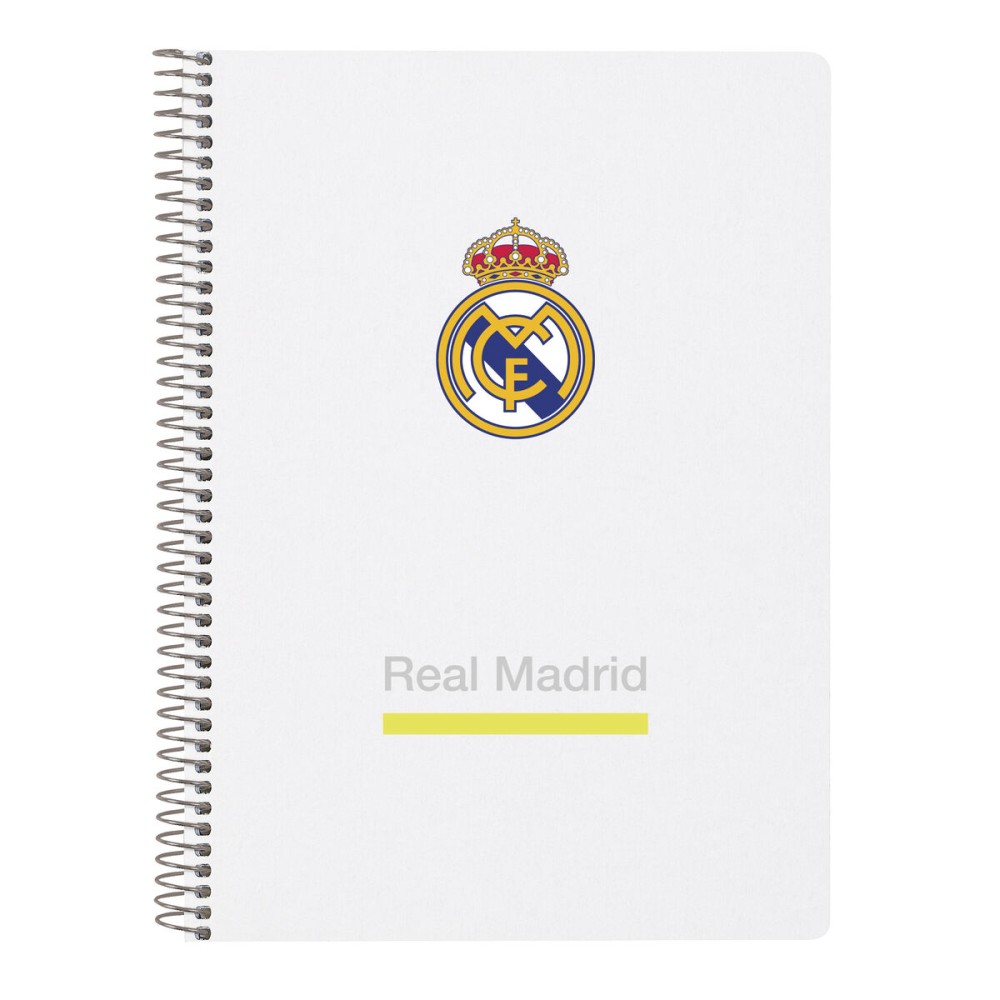 Notizbuch Real Madrid C.F. Weiß A5 80 Blatt
