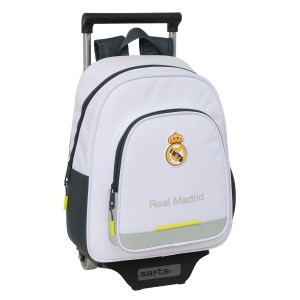 Schulrucksack Real Madrid C.F. Weiß 28 x 34 x 10 cm
