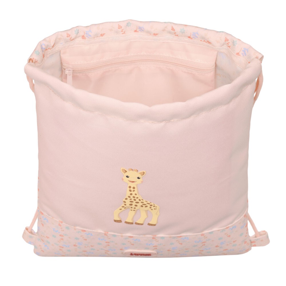 Rucksacktasche mit Bändern Sophie la Girafe 26 x 34 x 1 cm