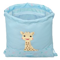 Rucksacktasche mit Bändern Sophie la Girafe Blau 26 x 34 x 1 cm