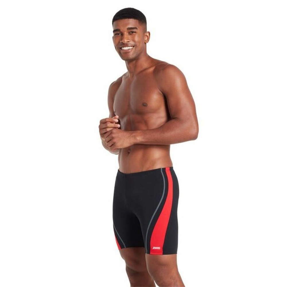 Men’s Bathing Costume Zoggs Eaton Mid Jammer E+s Black