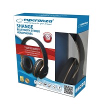 Casques Bluetooth avec Microphone Esperanza EH220 Noir