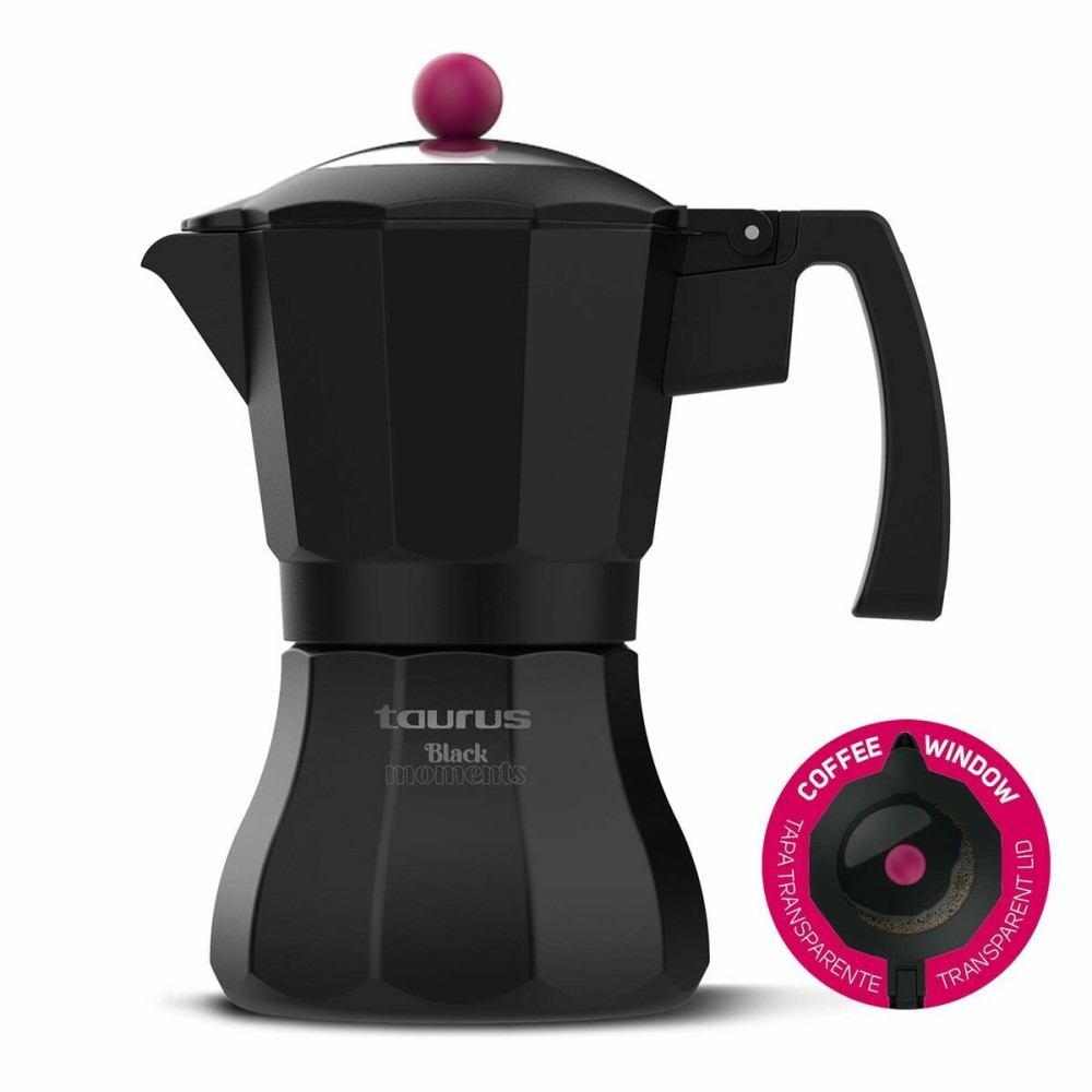 Italienische Kaffeemaschine Taurus KCP9006I Schwarz Aluminium 6 Tassen