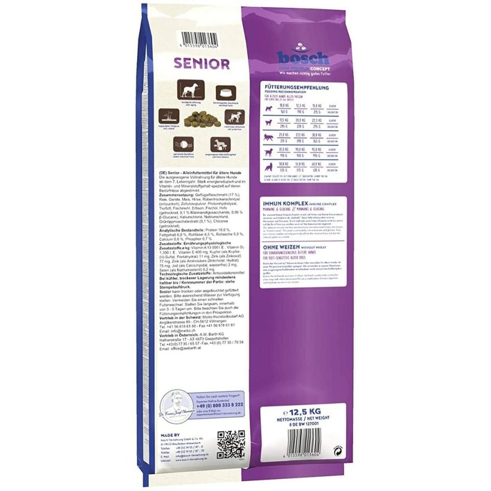 Fodder BOSCH SENIOR Senior Chicken 12,5 Kg