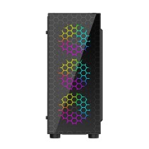 Boîtier ATX semi-tour GEMBIRD CCC-FC-500 Noir Multicouleur