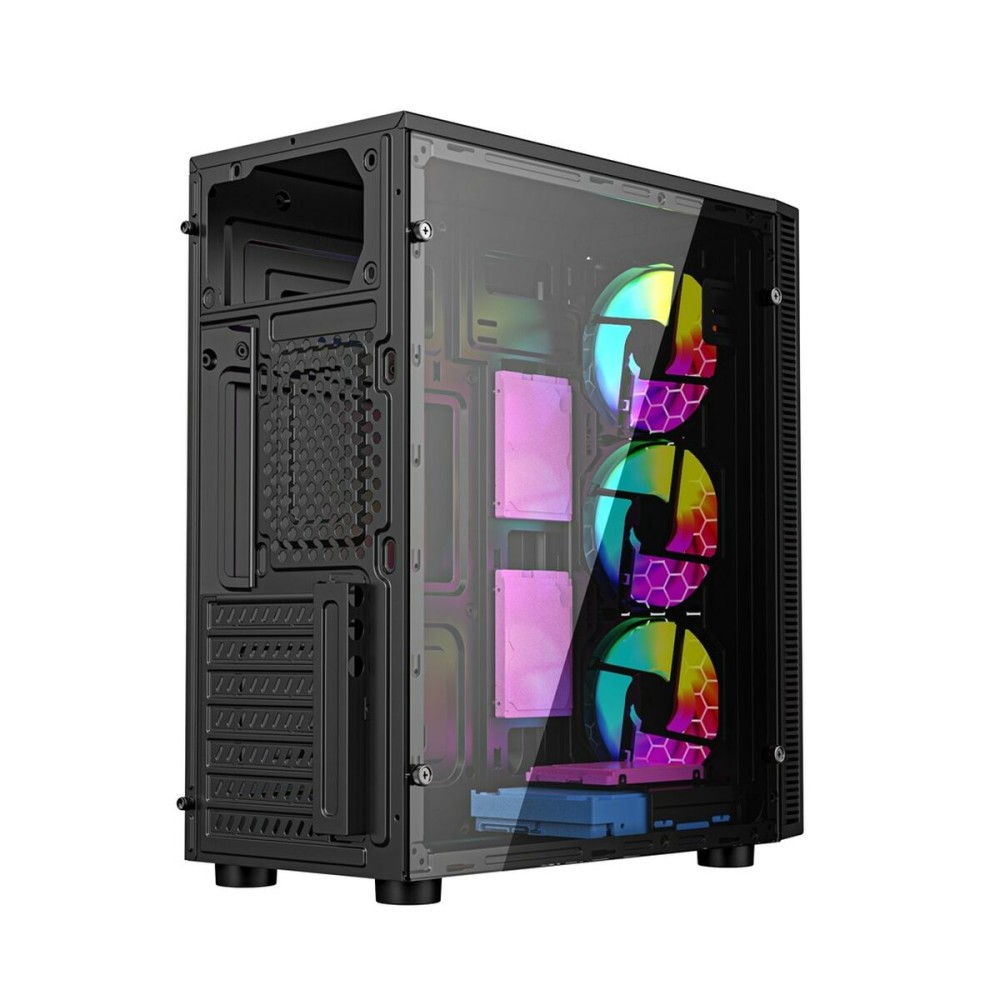 ATX Semi-Tower Gehäuse GEMBIRD CCC-FC-500 Schwarz Bunt
