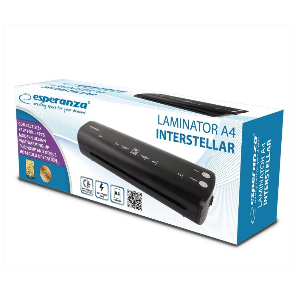 Plastifieuse Esperanza Laminator A4 Interstellar Noir