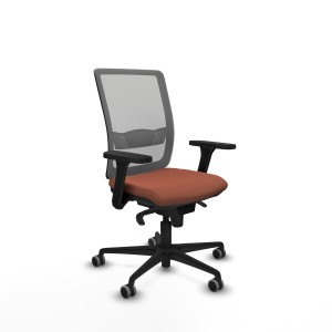 Chaise de Bureau Piqueras y Crespo 3D036G0 Marron Gris