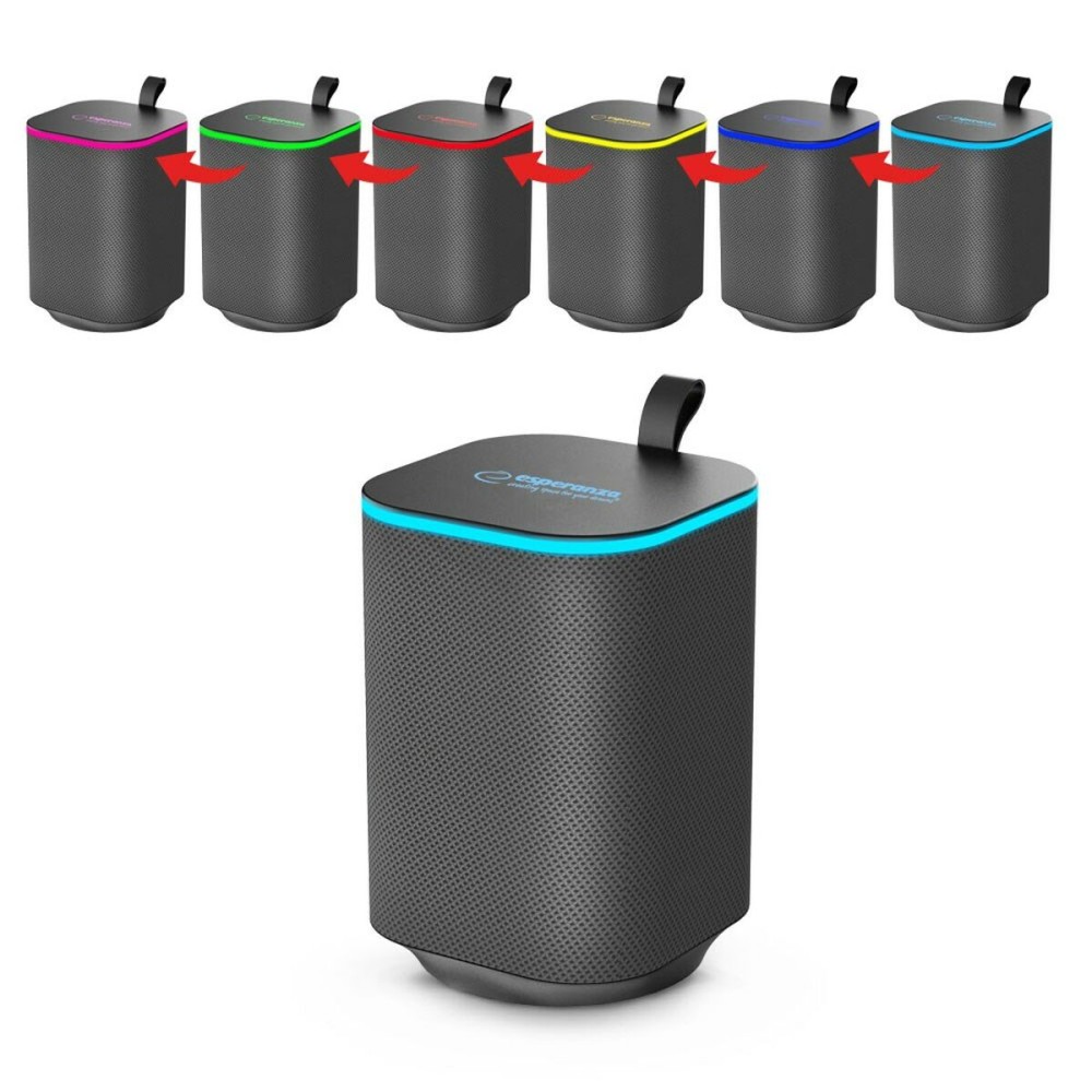 Haut-parleurs bluetooth portables Esperanza EP155 Noir
