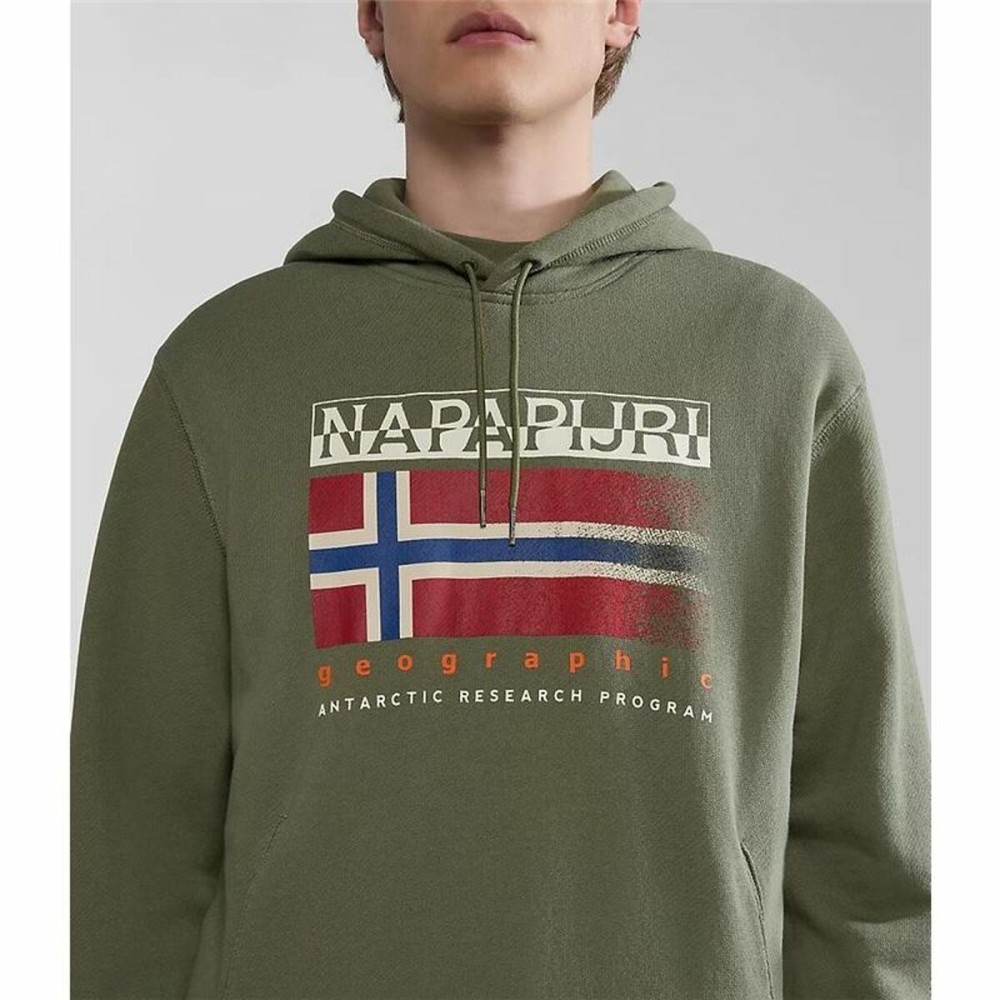 Jungen Sweater mit Kapuze Napapijri B-Kreis H Dunkelgrün