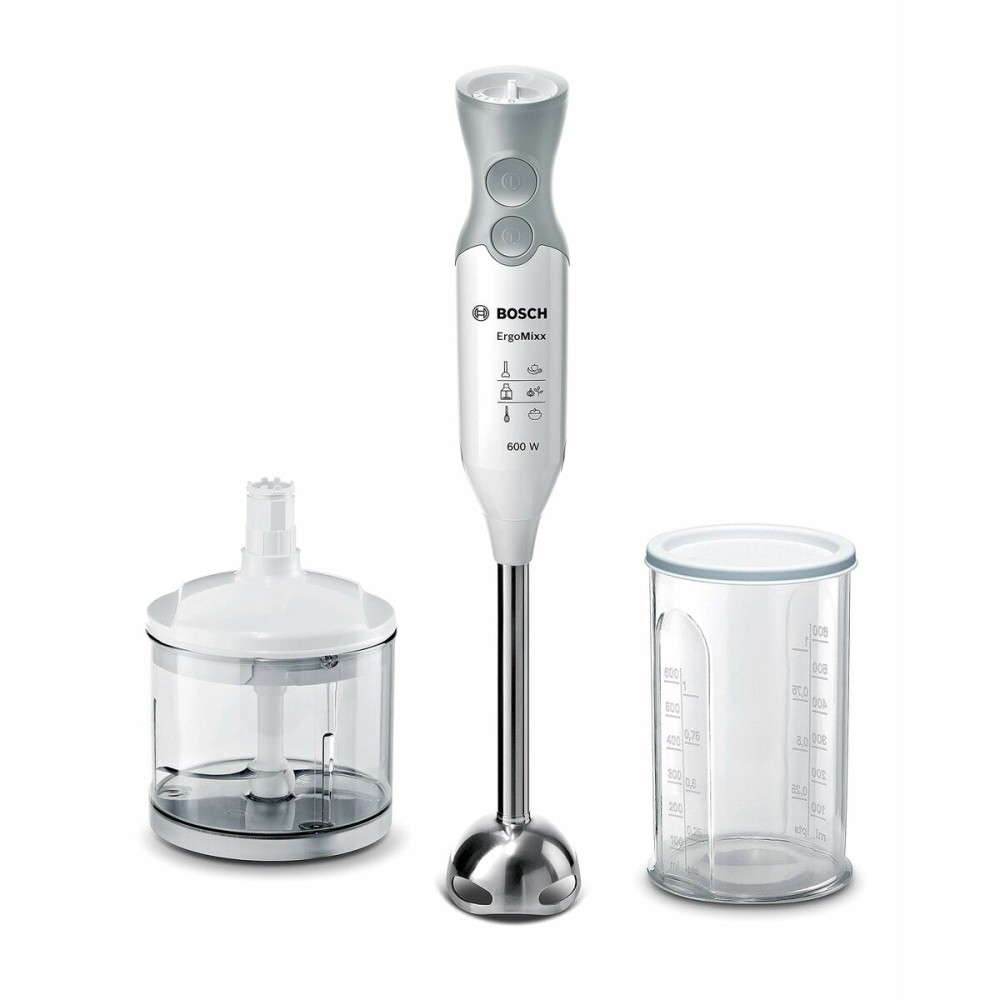 Mixeur plongeant BOSCH ErgoMixx MSM66120 600W Blanc Gris 600 W