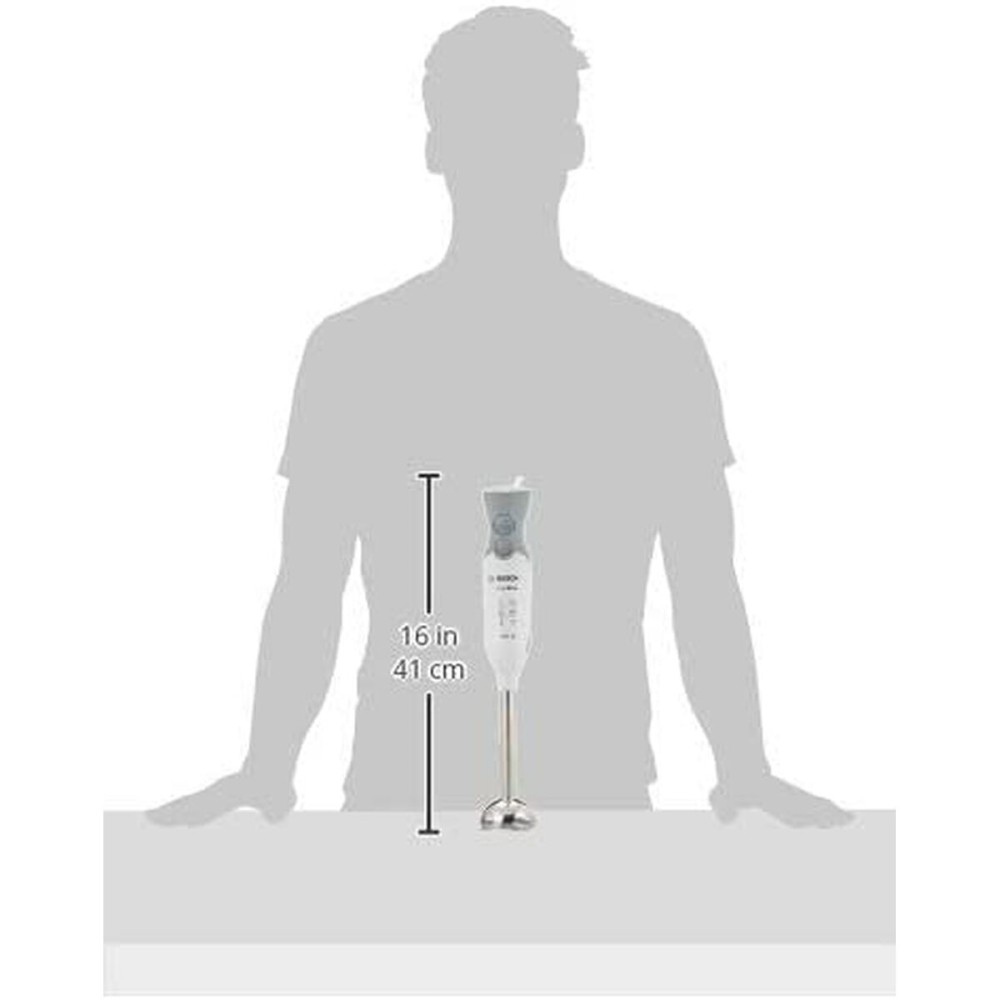 Mixeur plongeant BOSCH ErgoMixx MSM66120 600W Blanc Gris 600 W