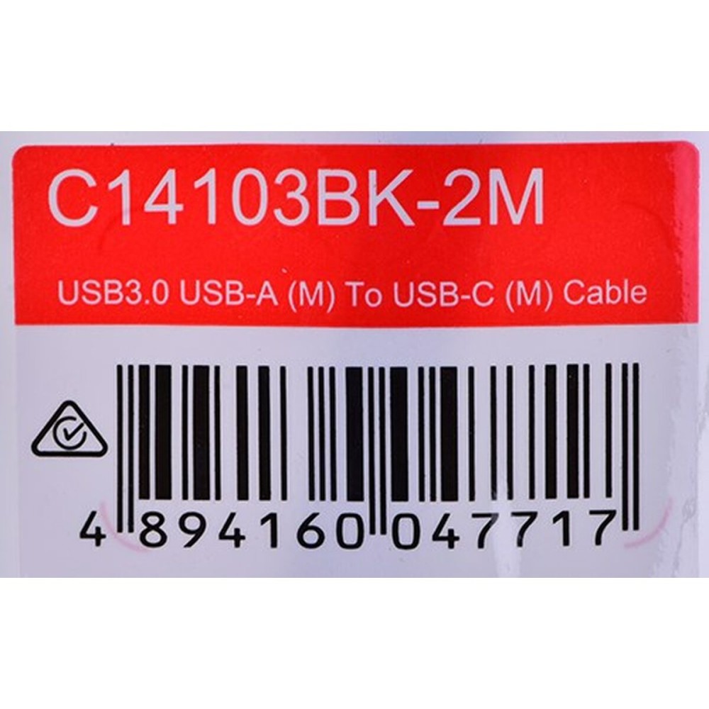 Câble USB A vers USB C Unitek C14103BK-2M Noir 2 m