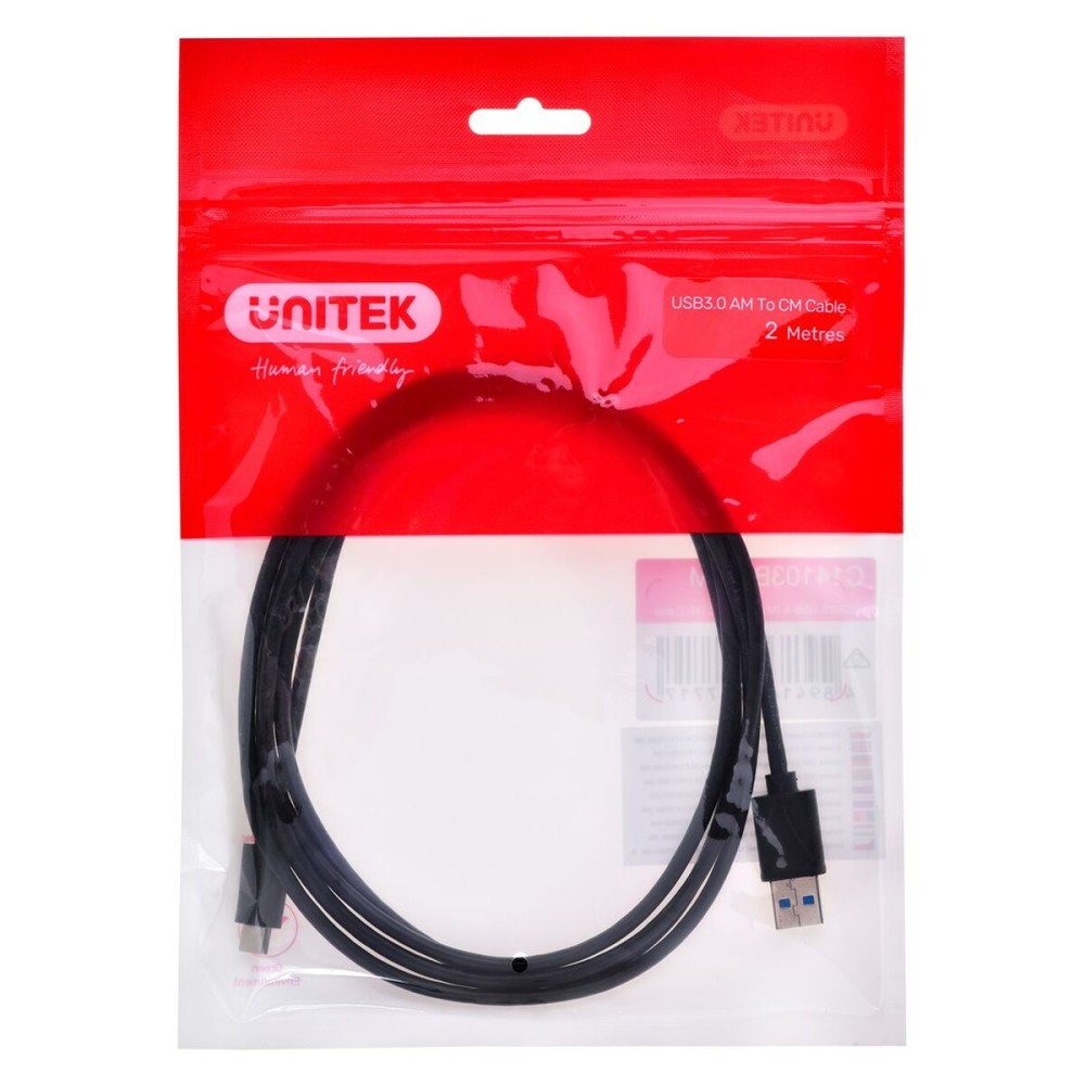 Câble USB A vers USB C Unitek C14103BK-2M Noir 2 m