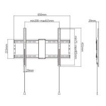 Support mural GEMBIRD WM-80F-01 37" 80"