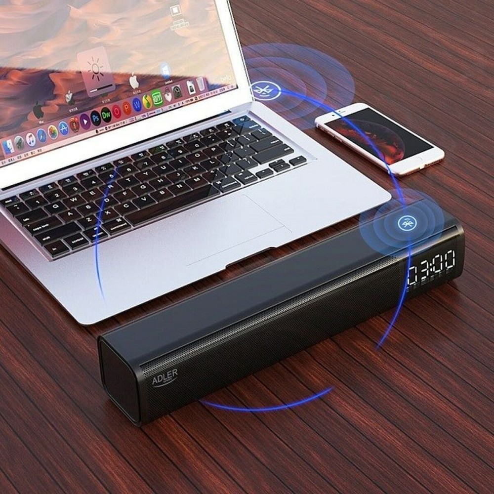 Haut-parleurs bluetooth portables Adler AD 1191 Noir 10 W