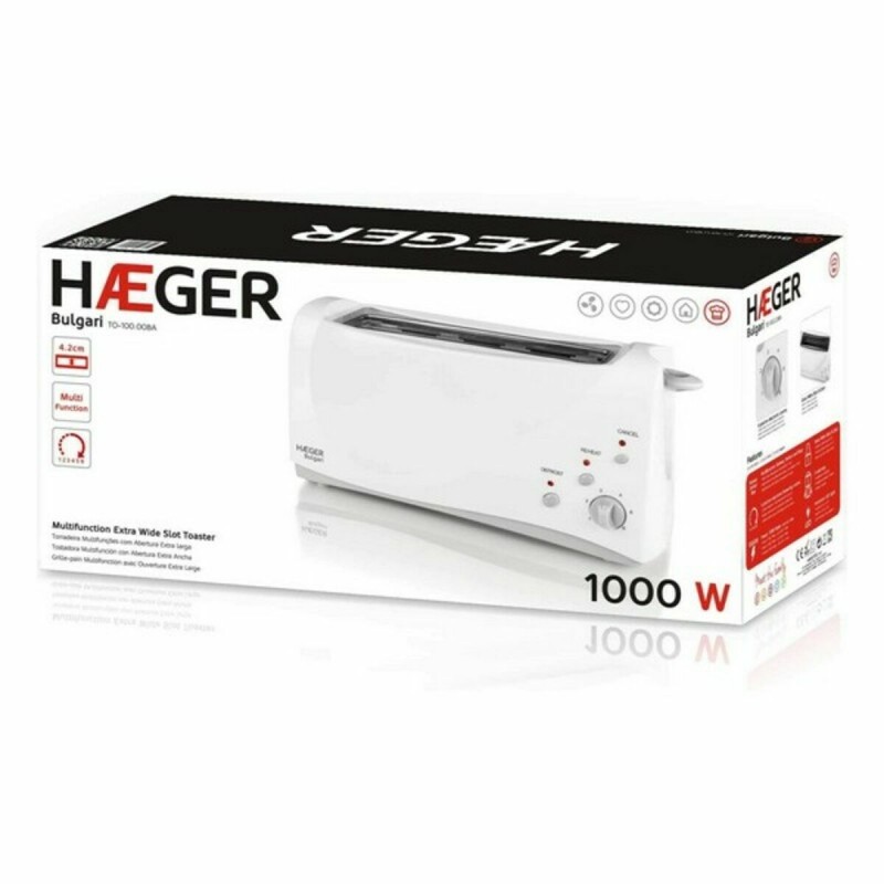 Toaster Haeger TO-100.008A Multifunktion 1000 W Weiß