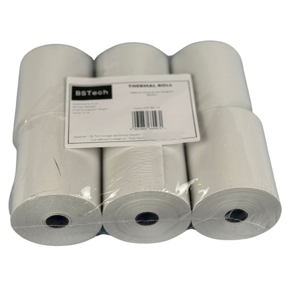 Thermal Paper Roll Papier do kas fiskalnych 80x60m White