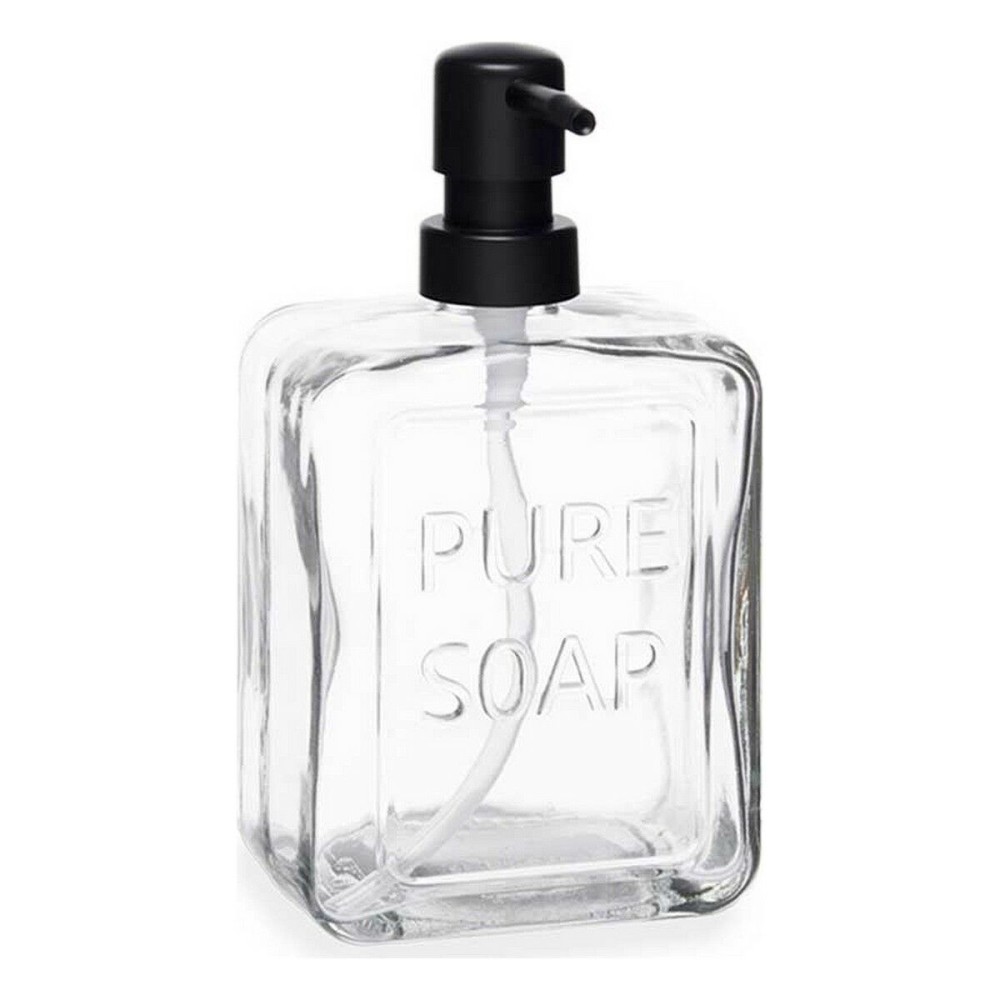 Soap Dispenser Berilo Pure Soap Transparent Crystal Plastic 570 ml 10 x 18 x 6 cm (6 Units)