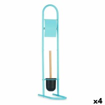 Toilet Paper Holder with Brush Stand Berilo CN-B0810P - 403 Blue 16 x 28,5 x 80,8 cm (4 Units)