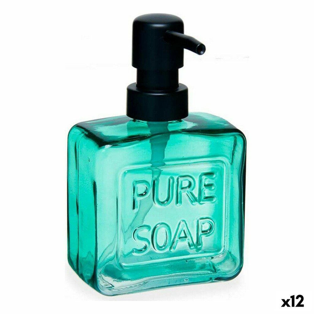 Distributeur de Savon Berilo Pure Soap Vert Verre Plastique 250 ml 9 x 15 x 5 cm (12 Unités)