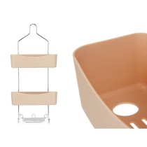 Rangement de douche 28 x 60 x 14 cm Beige Métal Plastique (6 Unités)