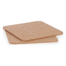 Kit de sets de table Dessous de plat Naturel Liège 18 x 0,5 x 18 cm (12 Unités)