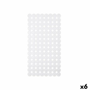 Non-slip Shower Mat Berilo BM630 - 302 White PVC 68 x 36 x 1 cm 68 x 1 x 36 cm (6 Units)