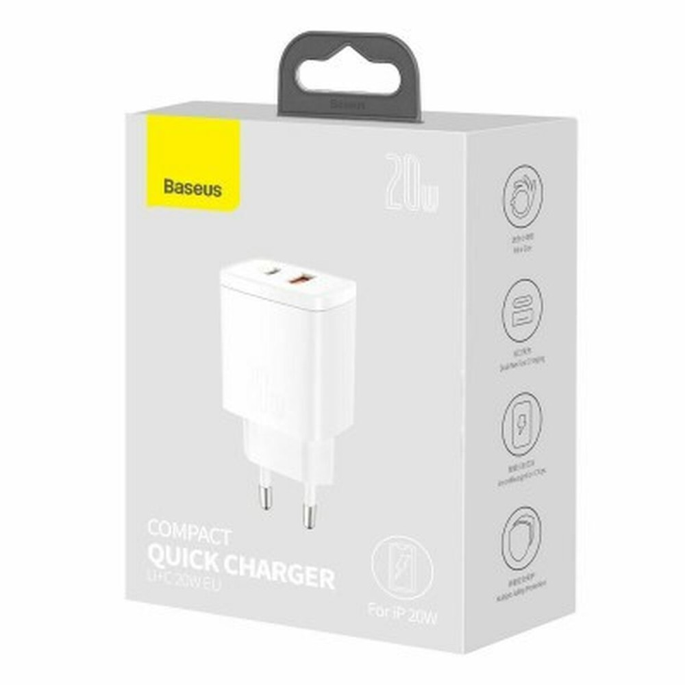 Wandladegerät Baseus CCXJ-B02 Weiß 18 W 20 W (1 Stück)