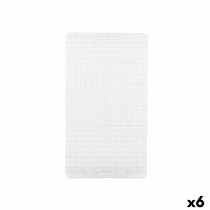 Non-slip Shower Mat Berilo BM509 - 310 White PVC 67,7 x 38,5 x 0,7 cm Frames (6 Units)