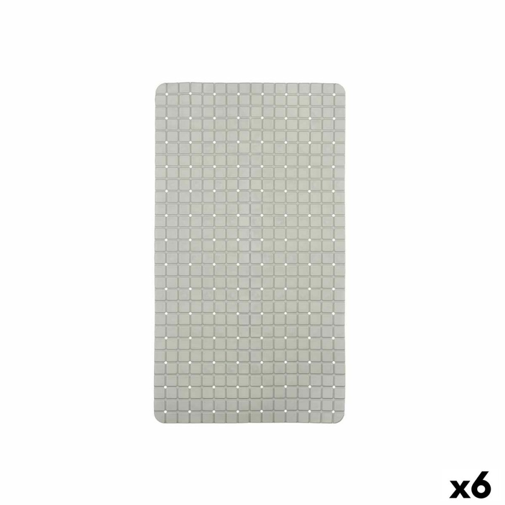 Rutschfeste Duschmatte Berilo BM509 - 311 Grau PVC 67,7 x 38,5 x 0,7 cm Bilder (6 Stück)