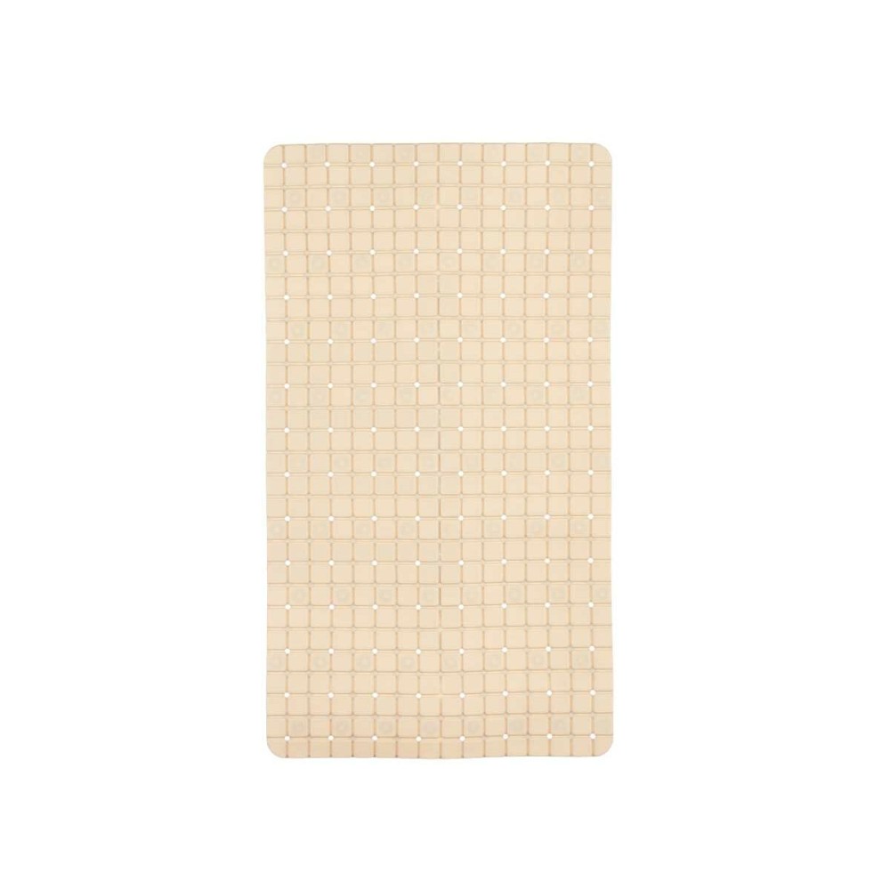 Non-slip Shower Mat Berilo BM509 - 312 Beige PVC 67,7 x 38,5 x 0,7 cm Frames (6 Units)