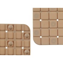 Rutschfeste Duschmatte Berilo BM509S - 316 Beige PVC 50,3 x 50,3 x 0,7 cm Bilder (6 Stück)