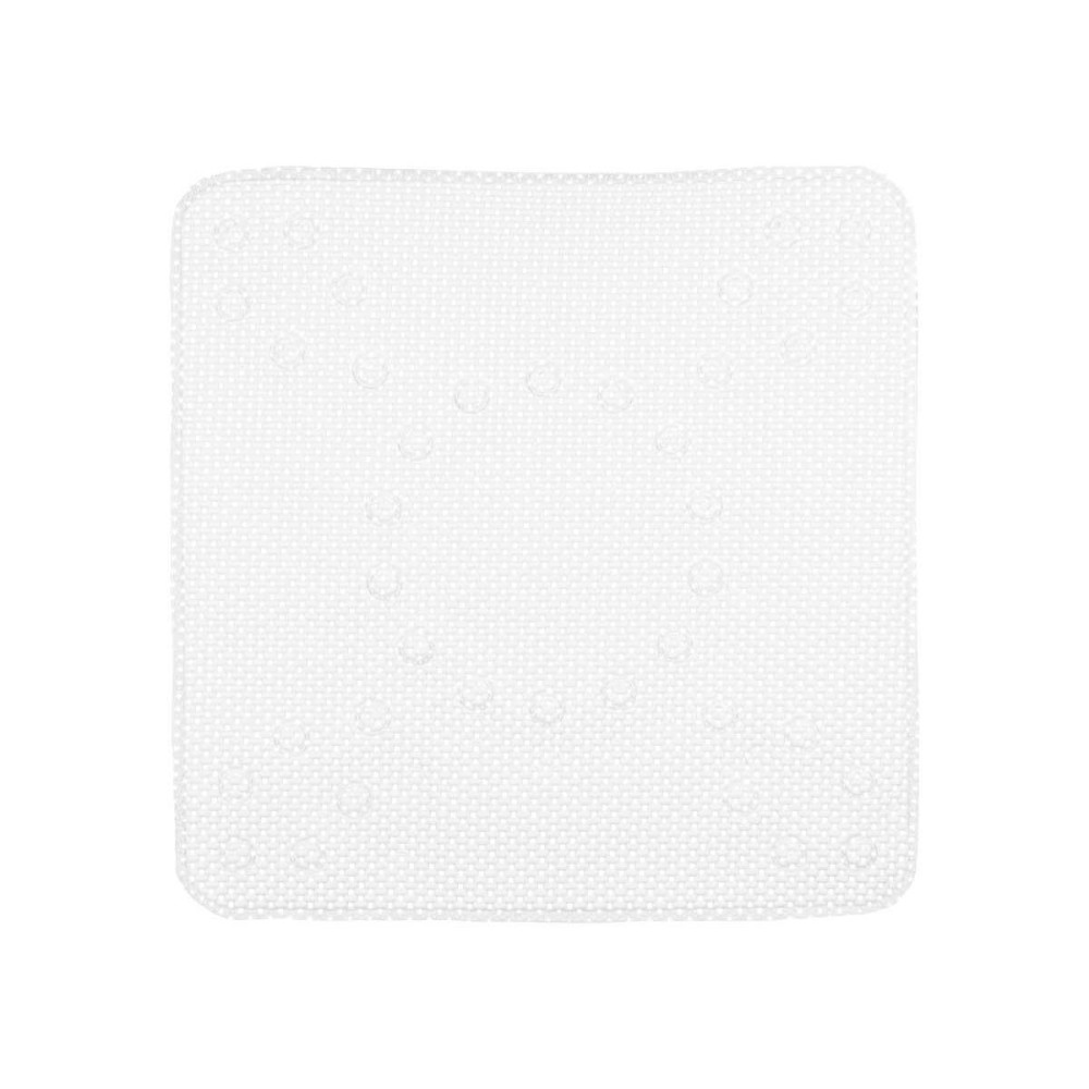 Non-slip Shower Mat Berilo BM814-5353 - 320 White PVC 53 x 52,5 x 1 cm (6 Units)