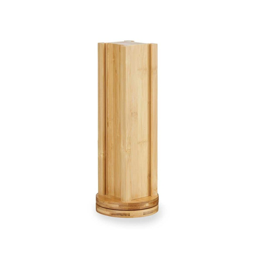 Stand for 20 Coffee Capsules Kinvara KT225036 Bamboo 11 x 11 x 34 cm Rotating (6 Units)