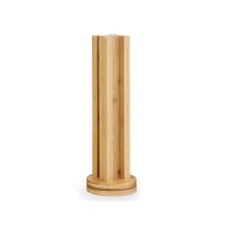 Stand for 36 Coffee Capsules Rotating Bamboo 11 x 11 x 34 cm (6 Units)