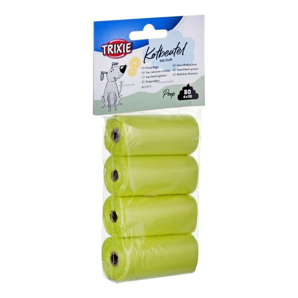 Müllbeutel Trixie 80 Stück Gelb Kunststoff (4 Stücke) (4 Stück)