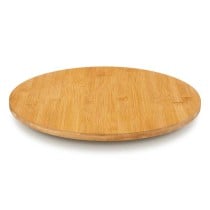 Table Mat Rotating Circular Brown Bamboo 40 x 3,4 x 40 cm (12 Units)