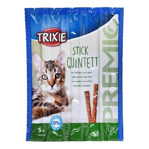 Snack für Katze Trixie 5 x 5 g Huhn Leber Vögel