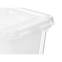 organisateur pour frigo Blanc Transparent Plastique 37,5 x 9 x 14,3 cm (12 Unités)