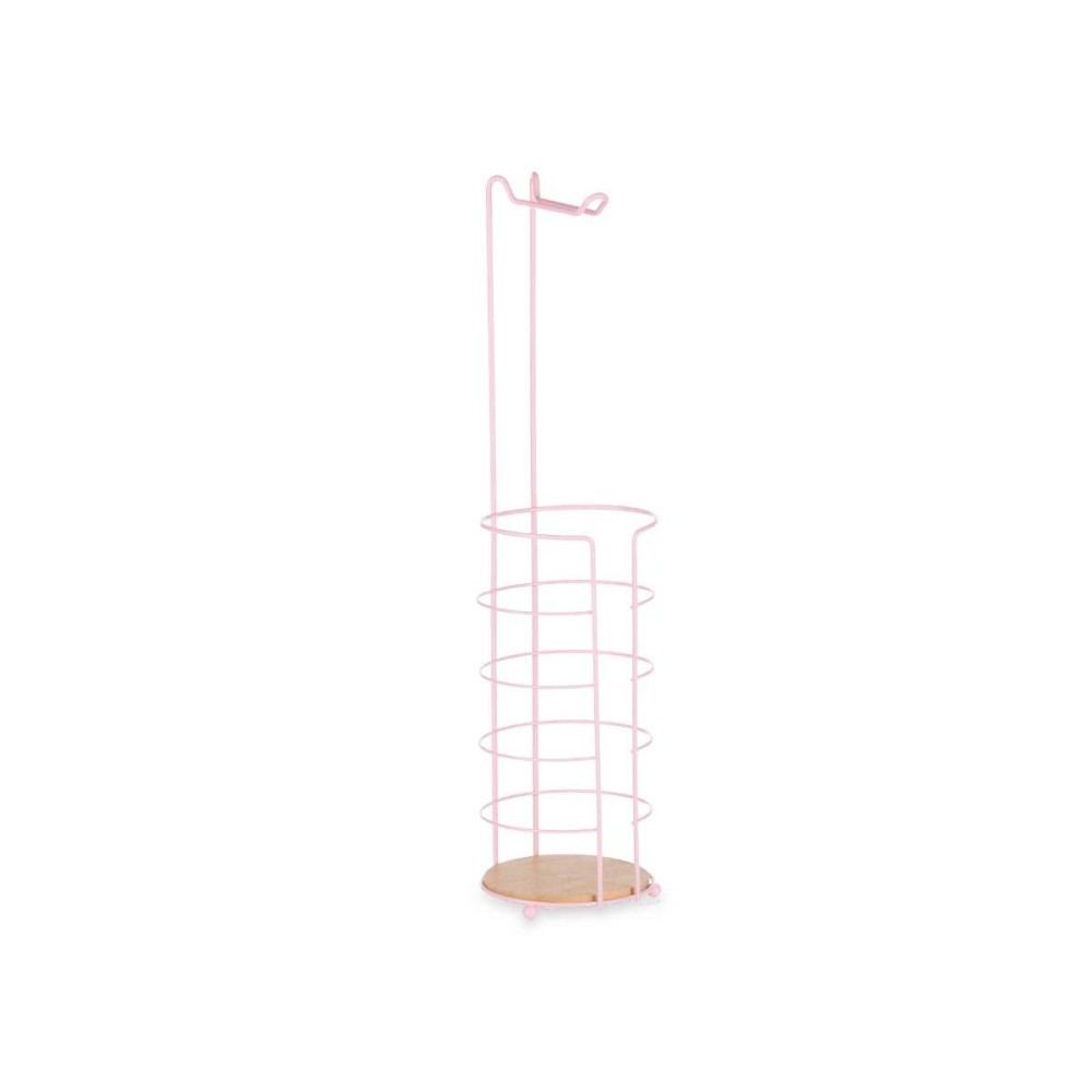 Toilet Roll Holder Berilo W7276PB - 389 Pink 16,5 x 63,5 x 16,5 cm (4 Units)